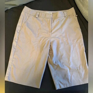 Lija Bermuda golf shorts, tan, size 10